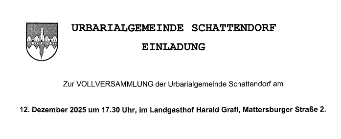 Urbarialgemeinde – Vollversammlung