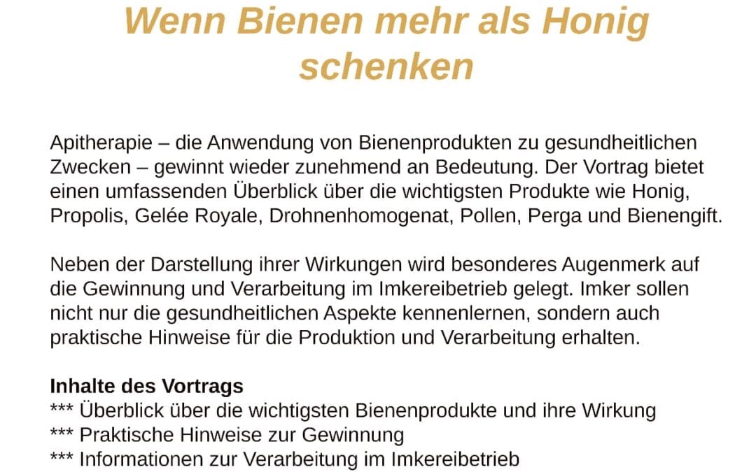 Vortrag: API-Therapie