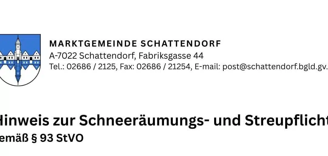 Schneeräumungs- und Streupflicht